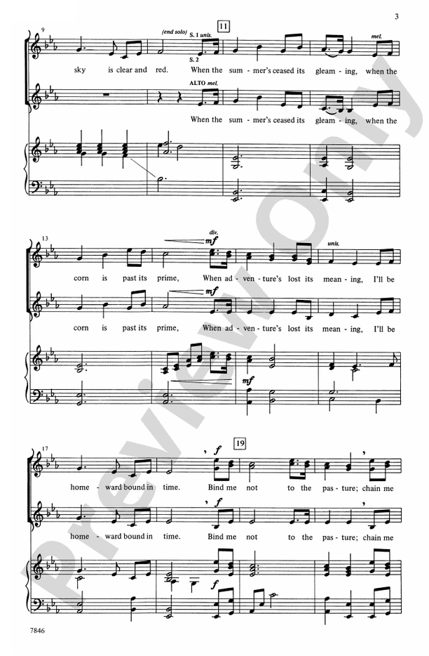Homeward Bound – SSA Choral Octavo (Digital Download)