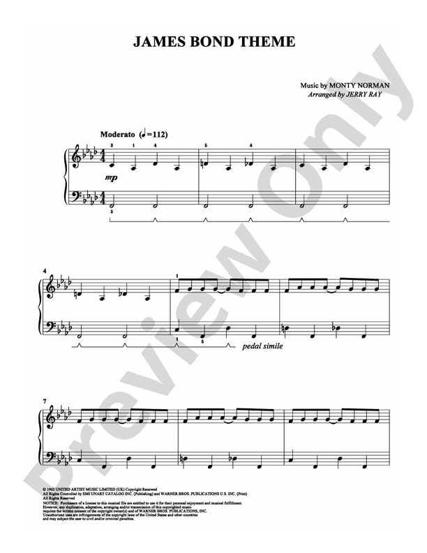 James Bond Theme - Easy Piano (Digital Download)