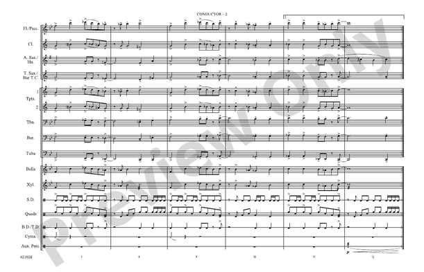 El Bandido – Marching Band Conductor Score & Parts (Digital Download)
