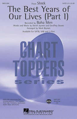 Best Years of Our Lives (from Shrek) - 2-Part and Piano - 2-Part Mark Brymer Hal Leonard Choral Score Octavo