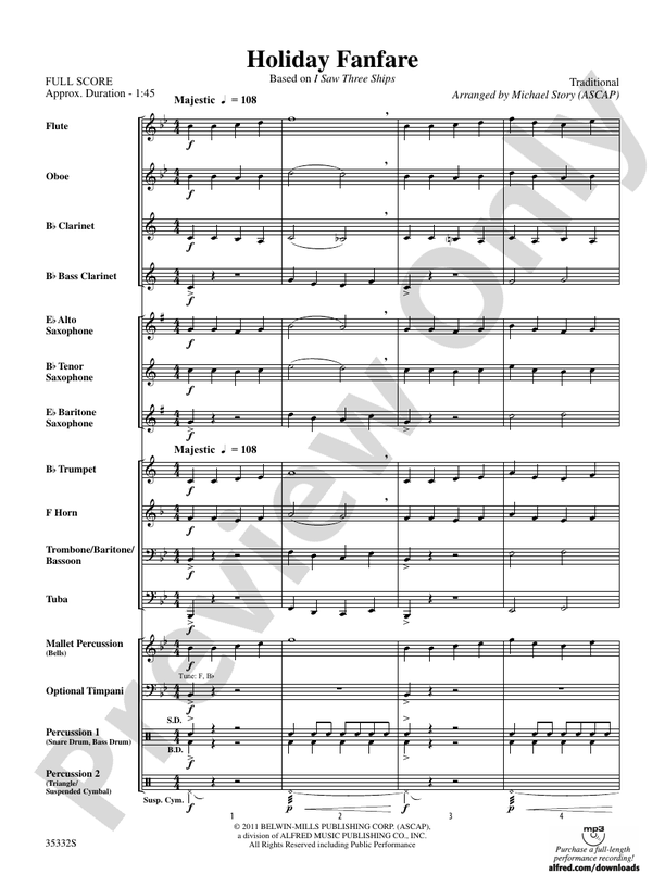 Holiday Fiesta! - Concert Band Conductor Score & Parts (Digital Download)