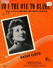 Am I The One To Blame - Kathy Lloyd - PVG (Digital Download)