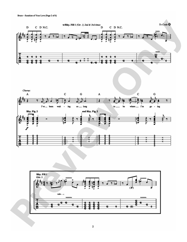 Sunshine of Your Love - Guitar TAB (Digital Download)