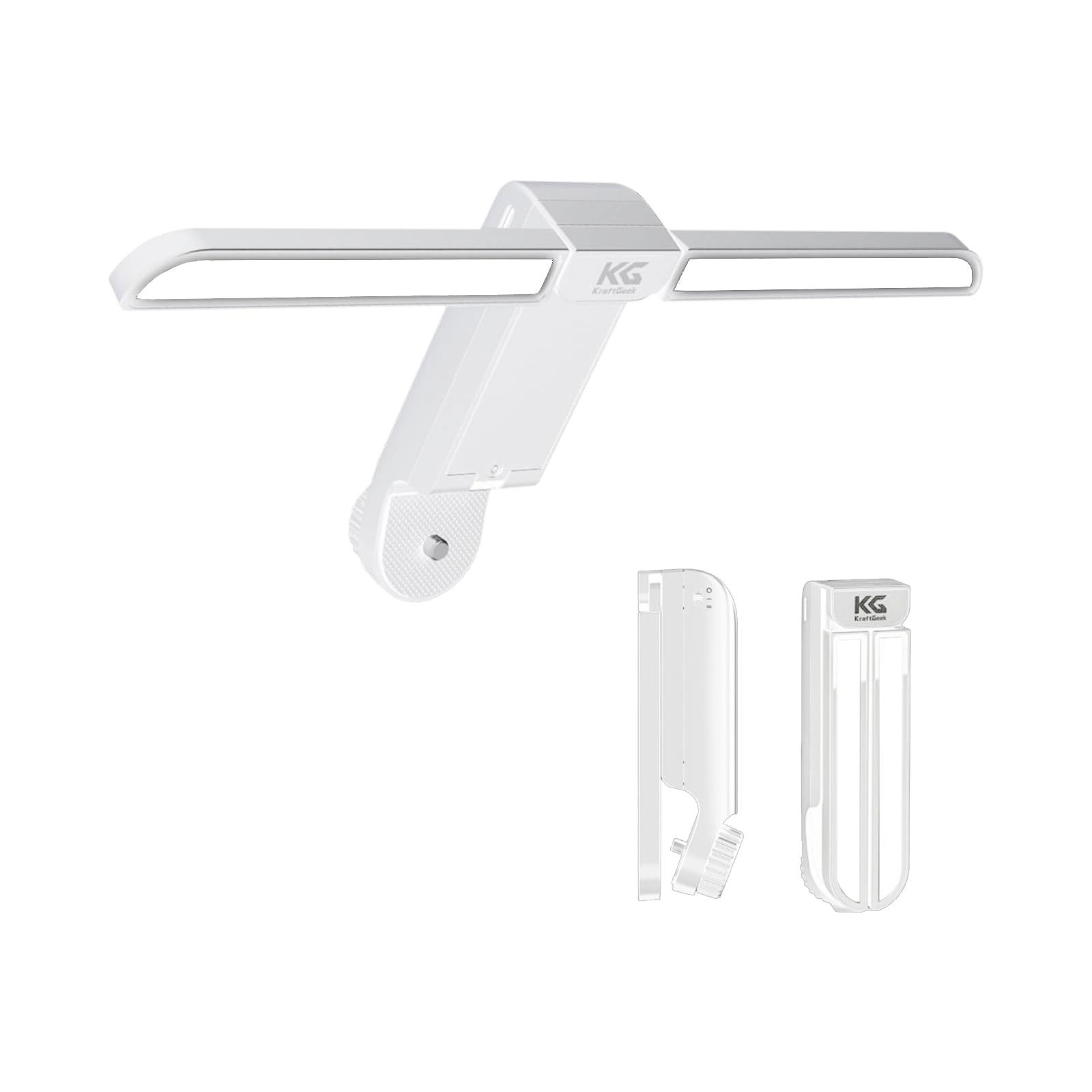 Music Stand - KraftGeek Bravo Music Stand with Bag, Light, and Phone/Tablet Mount, White
