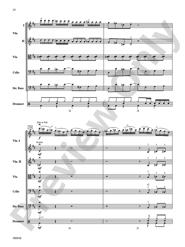 Rockin' 67 Blues - String Orchestra Conductor Score & Parts (Digital Download)