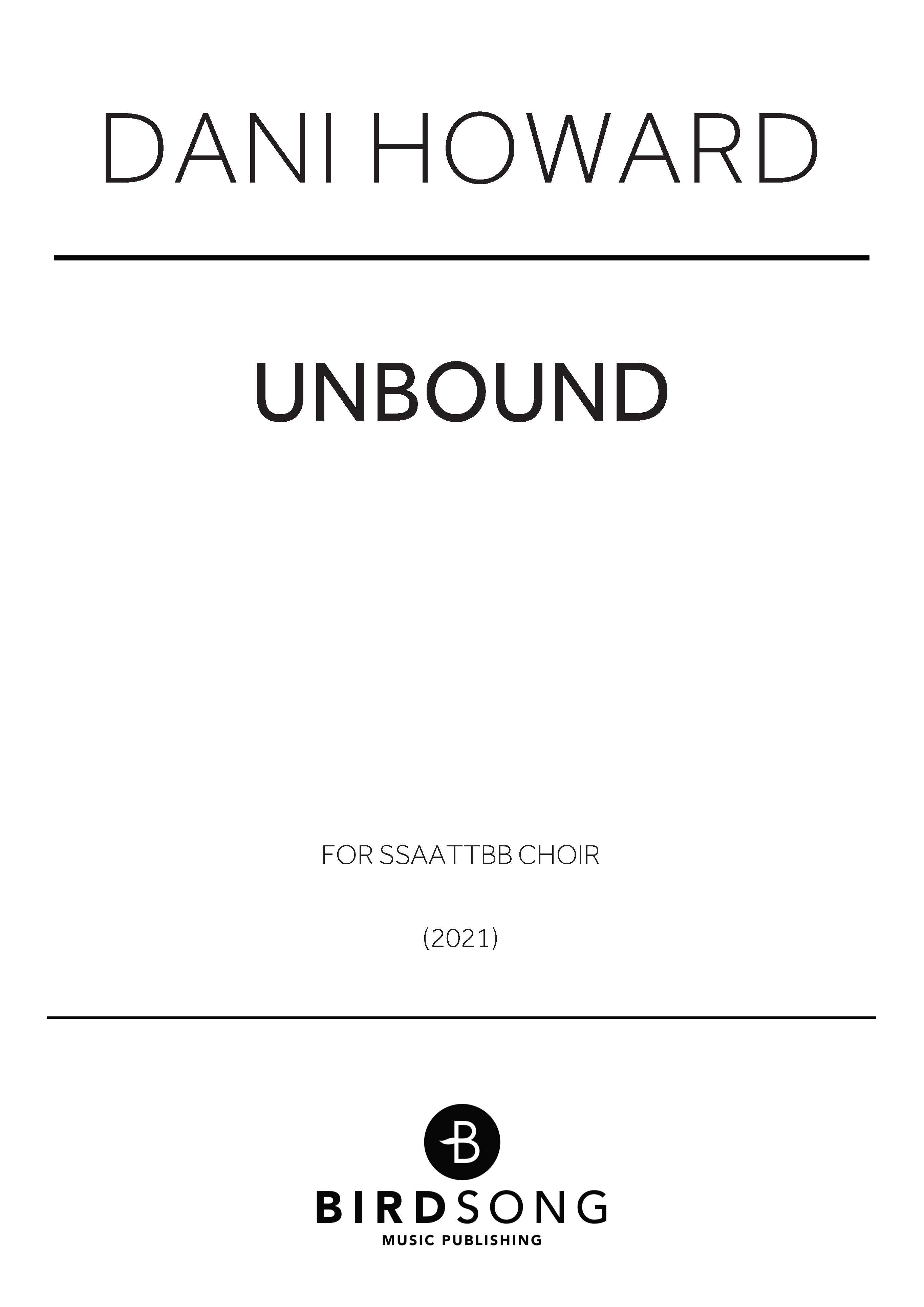 UNBOUND - SATB Choir (Digital Download)