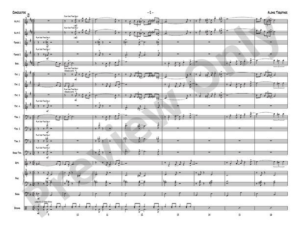 Alone Together – Jazz Ensemble Conductor Score & Parts (Digital Download)