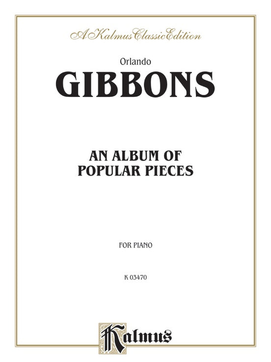 Gibbons - Album - Piano Solo (Digital Download)