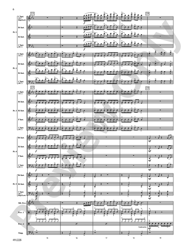 Ride Through the Valley (Flexible Arrangement) - Concert Band Conductor Score & Parts (Digital Download)