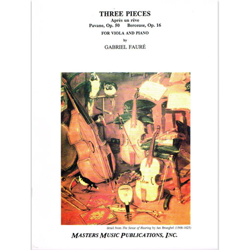 Faure - 3 Pieces - Viola/Piano Accompaniment Masters Music M2718