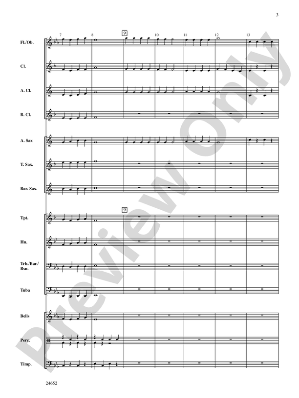 Winter Medley - Concert Band Conductor Score & Parts (Digital Download)