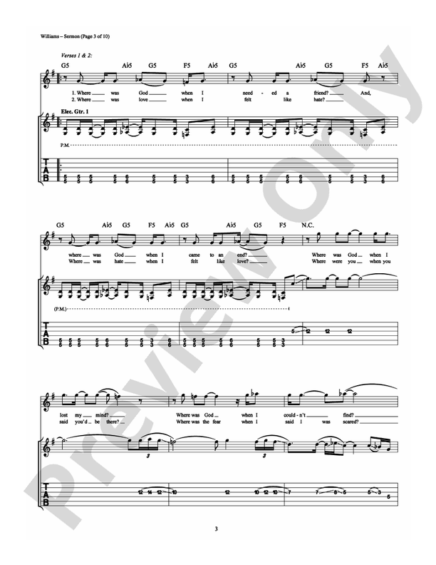 Sermon - Guitar TAB (Digital Download)