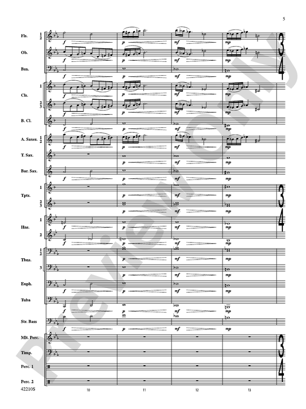 Beyond the Forest (from The Hobbit: The Desolation of Smaug) - Concert Band Conductor Score & Parts (Digital Download)