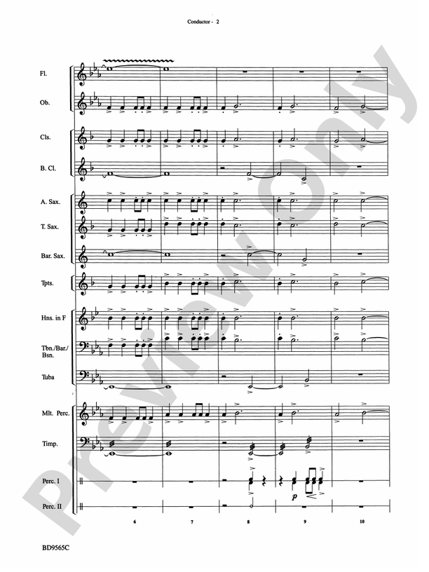Liturgical Fanfare - Concert Band Conductor Score & Parts (Digital Download)