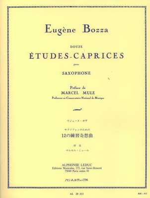 Bozza - 12 Etudes-Caprices - Saxophone Solo Leduc AL20313