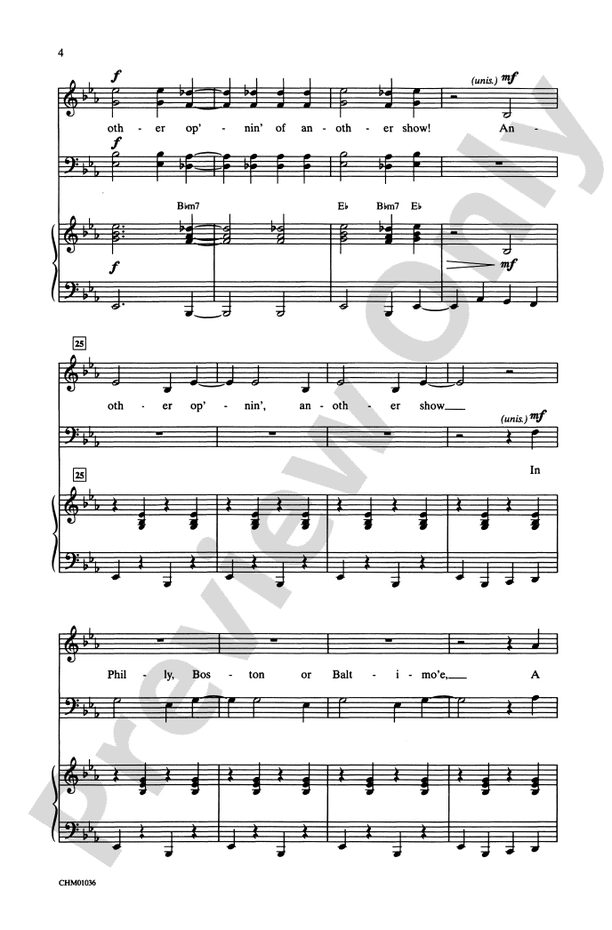 Another Op'nin', Another Show (from Kiss Me, Kate) – SATB Choral Octavo (Digital Download)