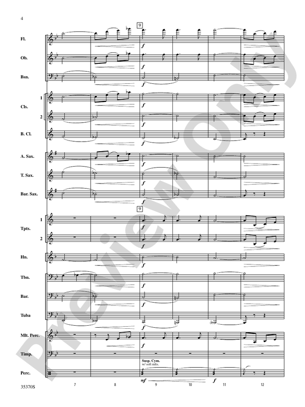 Andante (from Prince Igor) - Concert Band Conductor Score & Parts (Digital Download)