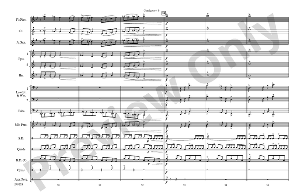 A New World, Movement One – Marching Band Conductor Score & Parts (Digital Download)