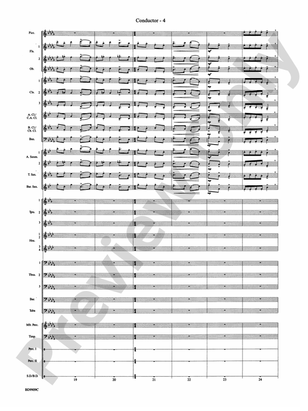 I'm Seventeen Come Sunday (Grade 4) - Concert Band Conductor Score & Parts (Digital Download)