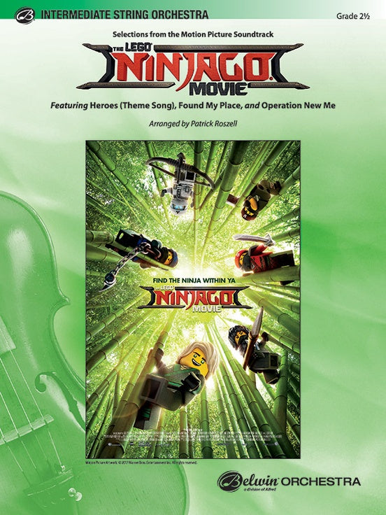 LEGO Ninjago Movie: Selections String Orchestra Grade 2.5 Score/Parts arrnaged by Roszell