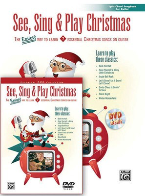 See, Sing & Play Christmas - The Easiest Way to Learn 7 Essential Christmas Songs on Guitar - Guitar Hal Leonard Guitar Solo /DVD