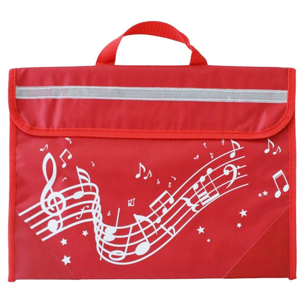 Musicwear Wavy Stave Music Bag - Red MW0006