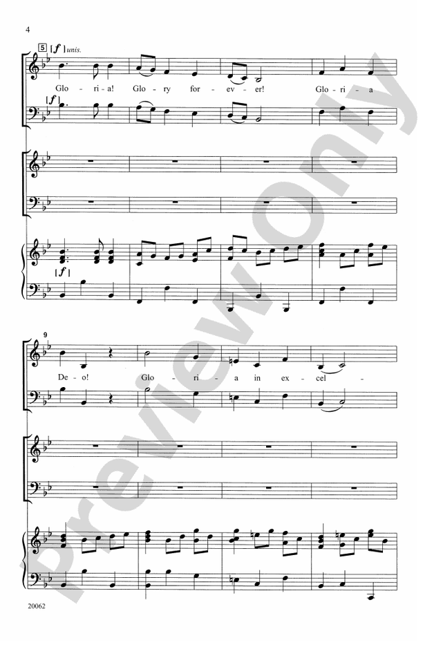 Antiphonal Gloria – SSAB (Opt. Double Choir) Choral Octavo (Digital Download)