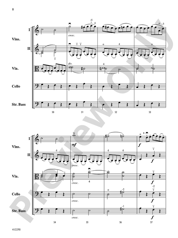Sinfonia No. 9 in C Major – String Orchestra Conductor Score & Parts (Digital Download)