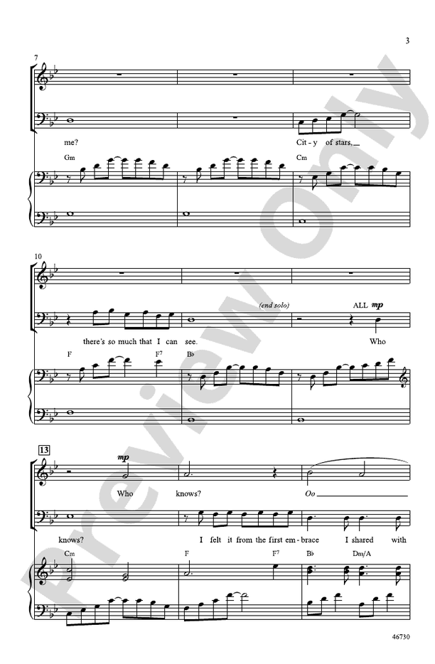 City of Stars – SAB Choral Octavo (Digital Download)