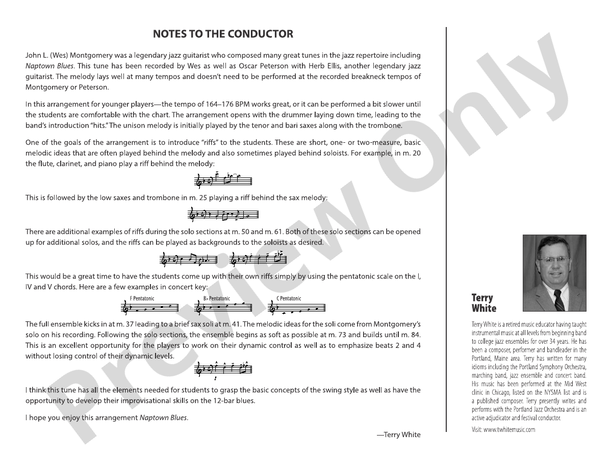 Naptown Blues – Jazz Ensemble Conductor Score & Parts (Digital Download)