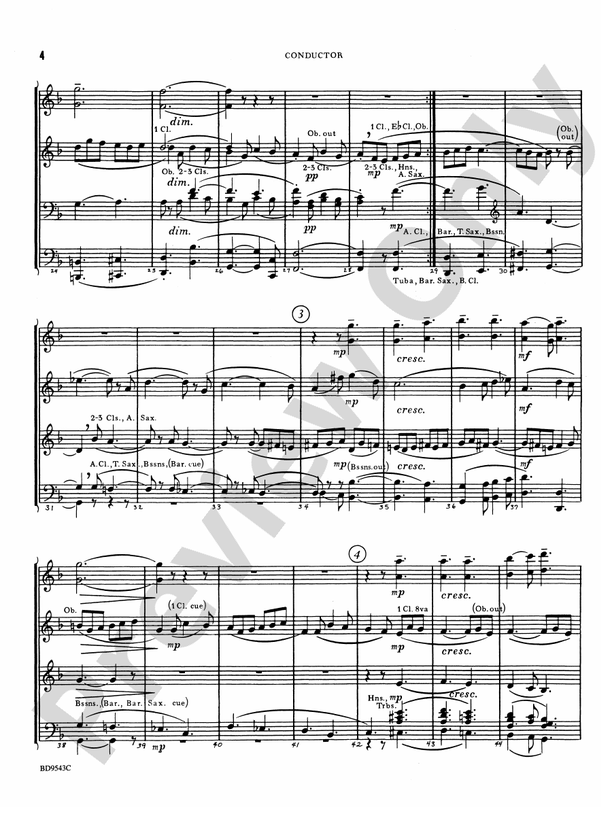 Three Chorale Preludes - Concert Band Conductor Score & Parts (Digital Download)