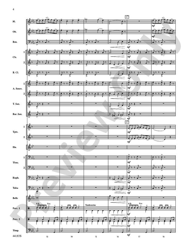 Cobra Dance - Concert Band Conductor Score & Parts (Digital Download)
