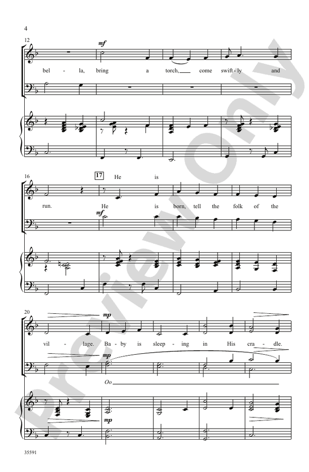 Jeannette, IChoral 3 Part Mixed/SABella – SATB Choral Octavo (Digital Download)