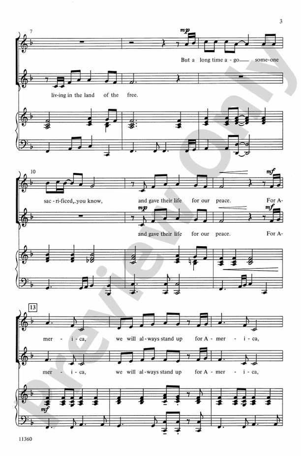 For America – 2-Part Choral Octavo (Digital Download)