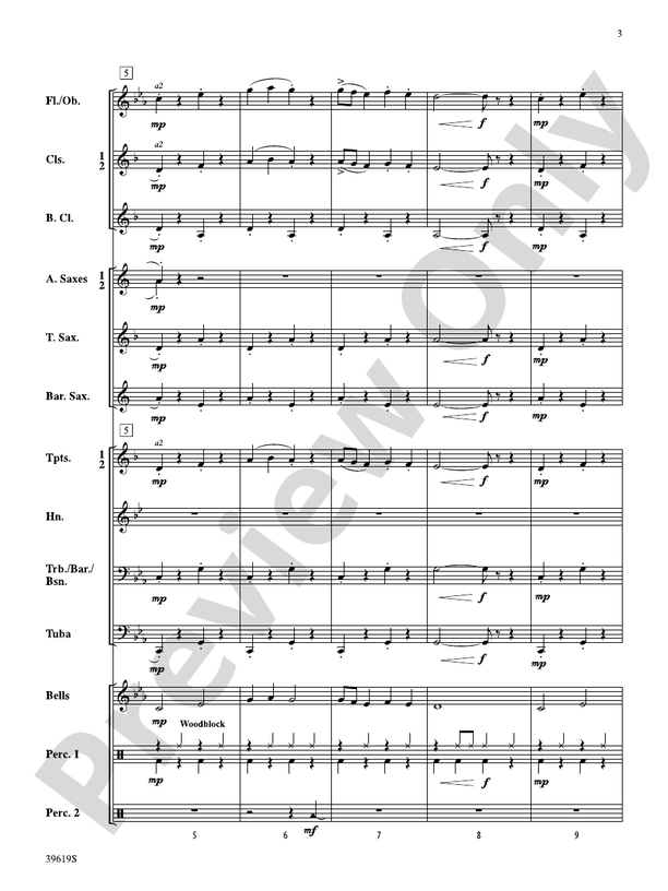 The Noise in the Basement - Concert Band Conductor Score & Parts (Digital Download)