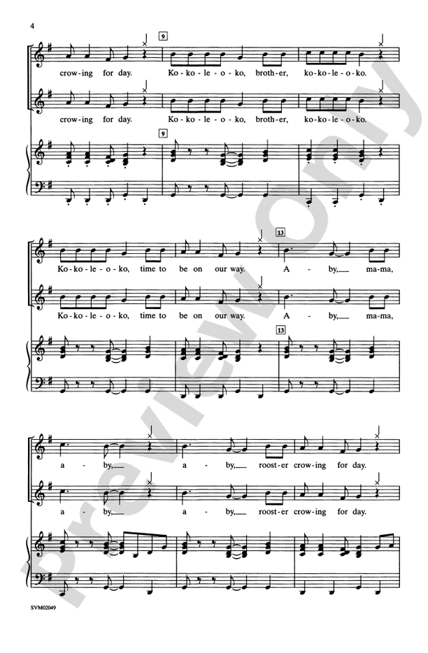 Kokoleoko – 2-Part Choral Octavo (Digital Download)