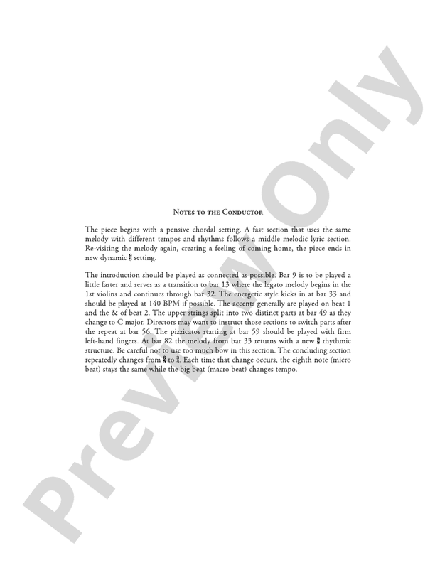 Legacy - String Orchestra Conductor Score & Parts (Digital Download)