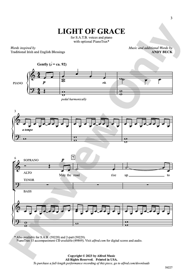 Light of Grace - SATB Choral Octavo (Digital Download)
