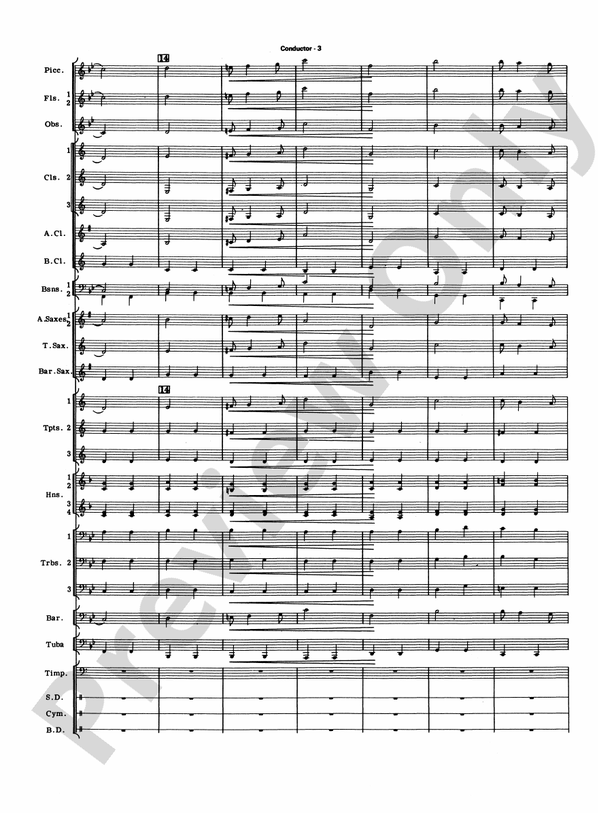 Commencement Suite (featuring a Fanfare, Processional, The National Anthem and a Recessional) - Concert Band Conductor Score & Parts (Digital Download)
