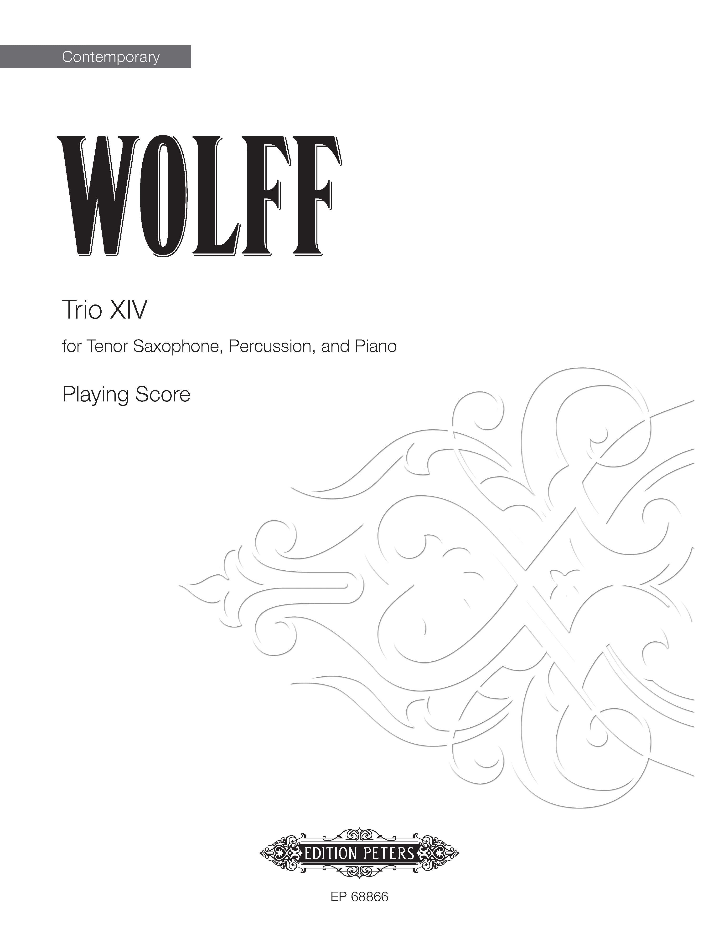 Trio XIV (EP68866) - Piano/Percussion/Tenor Saxophone Full Score (Digital Download)