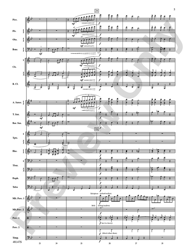 Reluctant Joys - Concert Band Conductor Score & Parts (Digital Download)