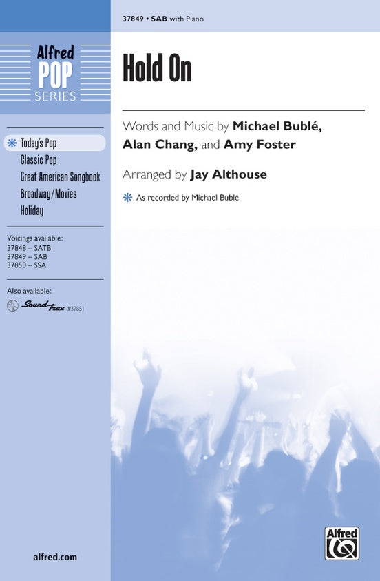 Hold On – SAB Choral Octavo (Digital Download)