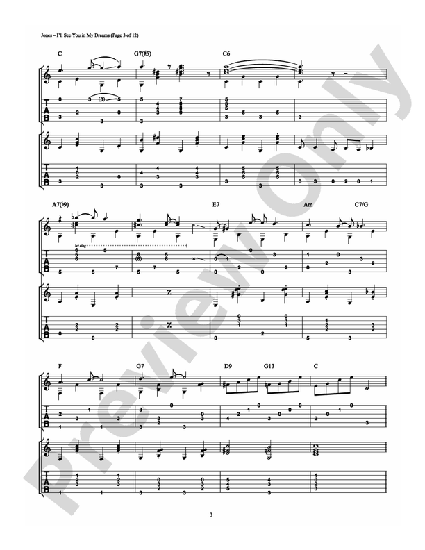 I'll See You In My Dreams - Guitar TAB (Digital Download)