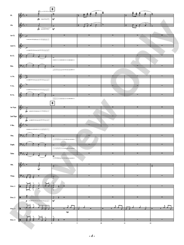 Shadow of the Samurai (Grade 2.5) - Concert Band Conductor Score & Parts (Digital Download)