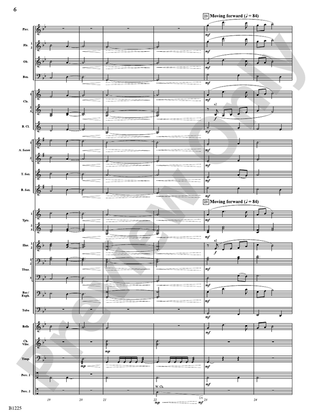 Among the Clouds (FJH Concert Band) - Concert Band Conductor Score & Parts(Digital Download)