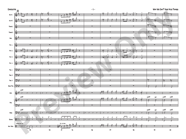 Why We Can't Have Nice Things (Gordon Goodwin Series) - Jazz Ensemble Conductor Score & Parts (Digital Download)