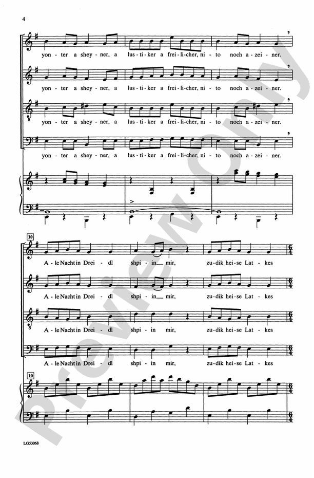 Chanuke, Oi Chanuke – SATB Choral Octavo (Digital Download)