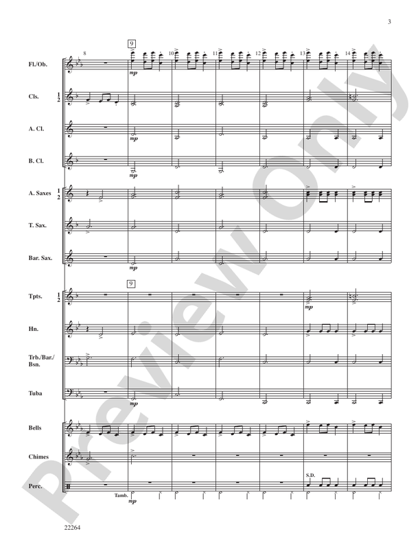 A Christmas Couplet - Concert Band Conductor Score & Parts (Digital Download)