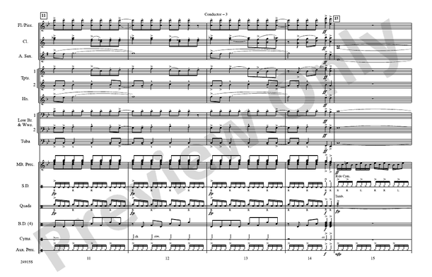 I Play Chicken with the Train – Marching Band Conductor Score & Parts (Digital Download)