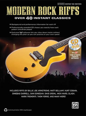 Modern Rock Riffs - Over 40 Instant Classics - Guitar Hal Leonard Guitar Solo /CD